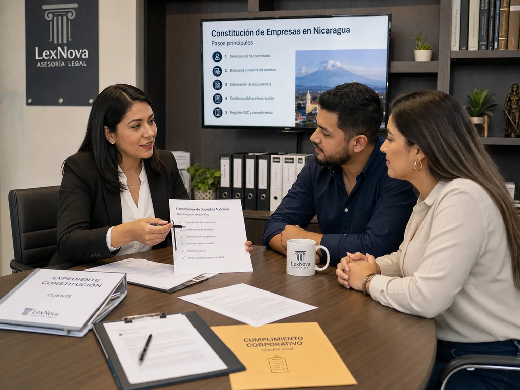 Asesoria legal para constitucion y cumplimiento de empresas