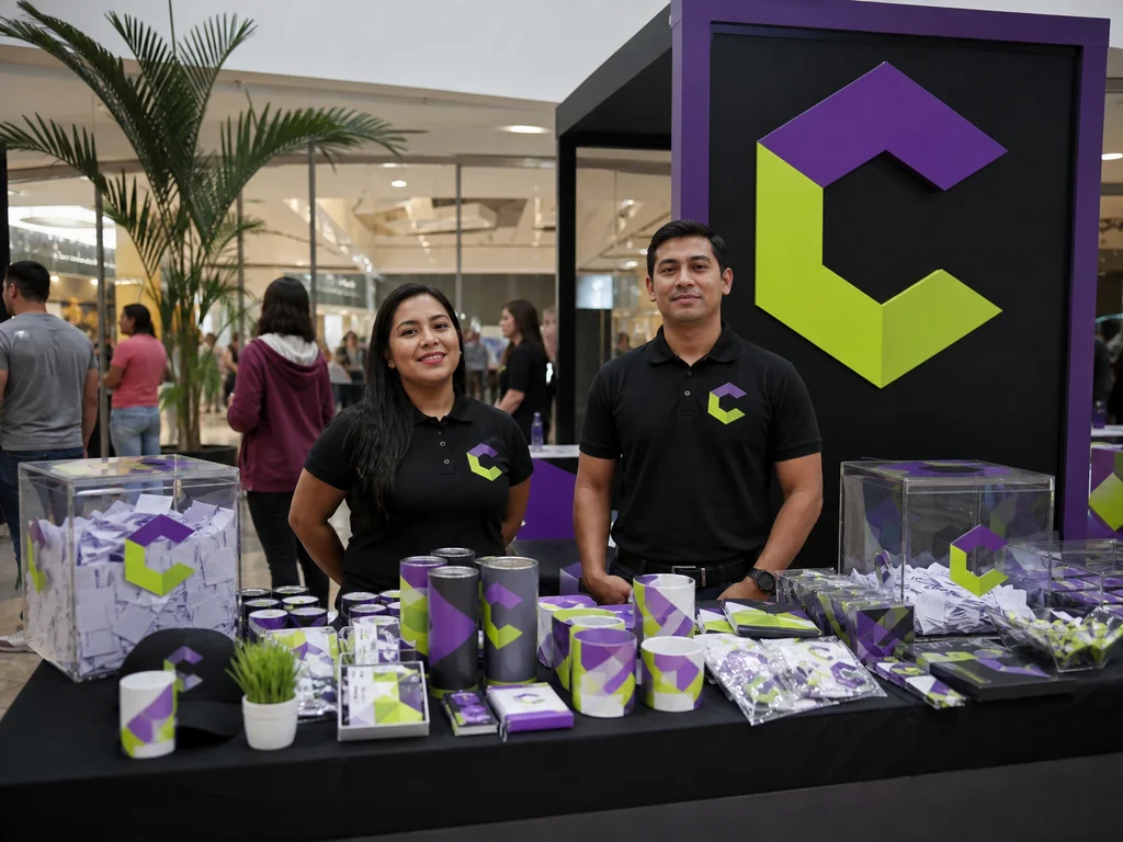 Stand promocional con mecanica de premios