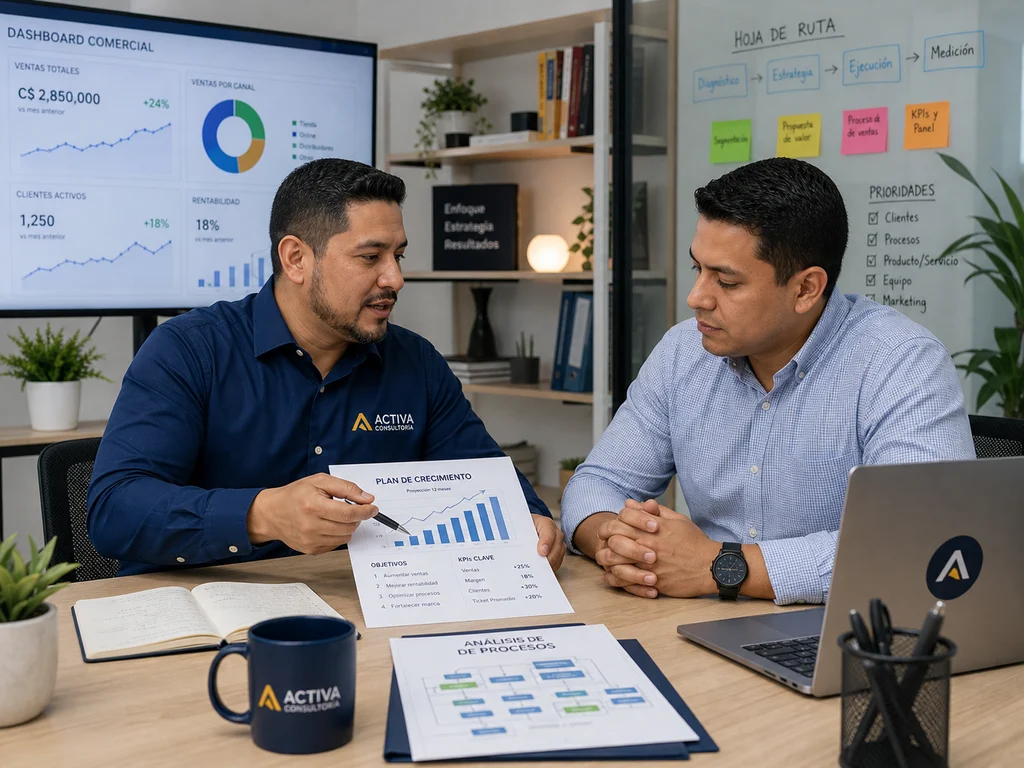 Sesion de consultoria uno a uno para revisar KPIs y estrategia